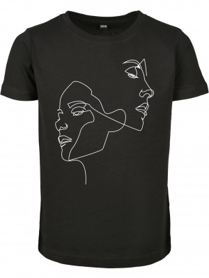 Детска Тениска Kids One Line Short Sleeve Tee black 158/164