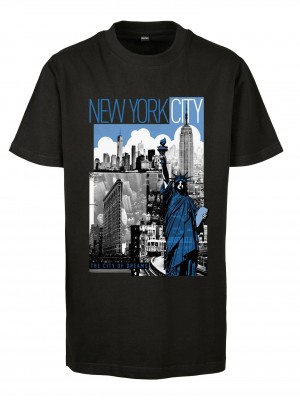 Детска Тениска Kids New York City Tee black 158/164