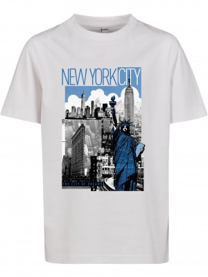 Детска Тениска Kids New York City Tee white 158/164