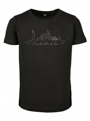 Детска Тениска Kids Want To Be Here Tee black 158/164