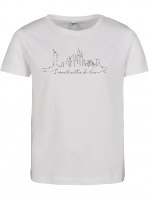 Детска Тениска Kids Want To Be Here Tee white 158/164