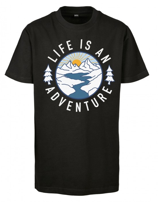 Детска Тениска Kids Life Is An Adventure Tee black 158/164