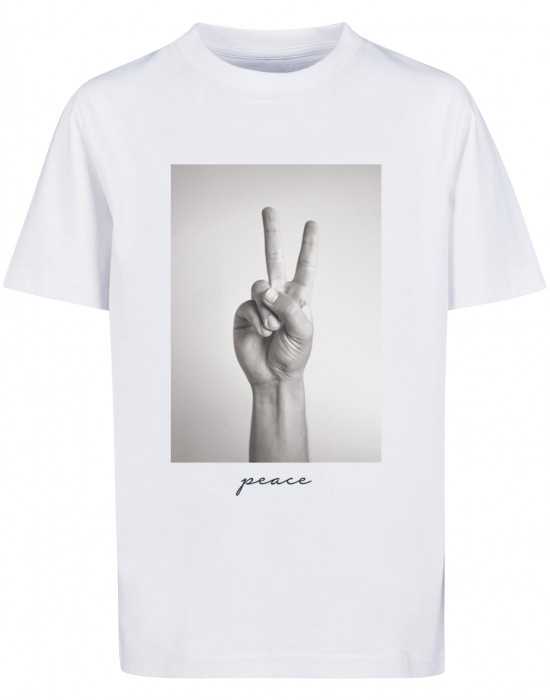 Детска Тениска Kids Peace Sign Tee white 158/164