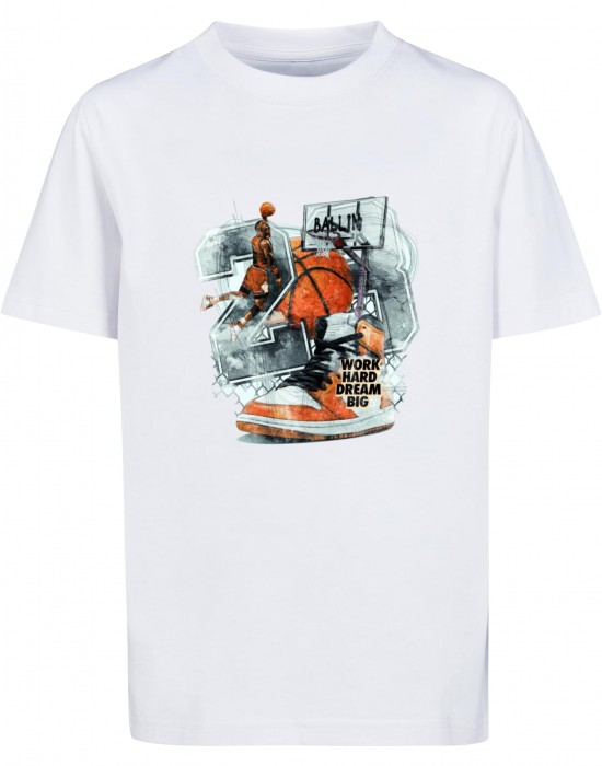 Детска Тениска Kids Vintage Ballin Tee white 158/164