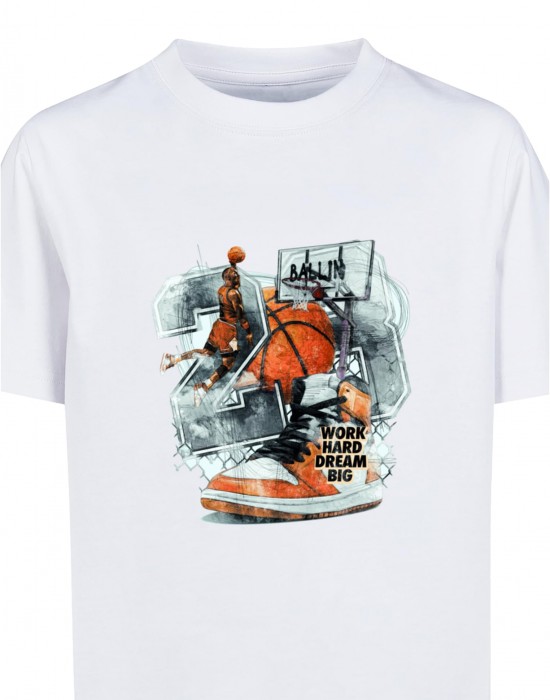Детска Тениска Kids Vintage Ballin Tee white 158/164