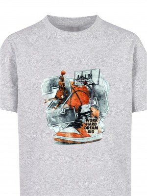 Детска Тениска Kids Vintage Ballin Tee heather grey 158/164