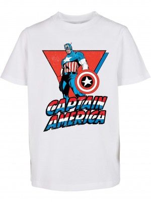 Тениска Marvel Captain America Kids Tee white 110 Тениска Marvel Captain America Kids Tee white 110