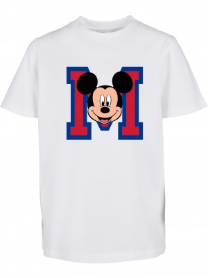 Тениска Mickey Mouse M  Face Kids Tee white 110 Тениска Mickey Mouse M  Face Kids Tee white 110