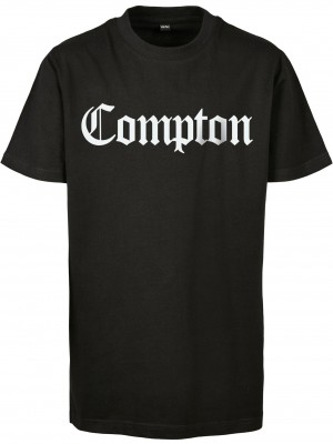 Детска Тениска Kids Compton Tee black 158/164