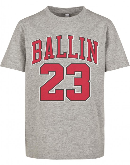 Детска Тениска Kids Ballin 23 Tee heather grey 158/164