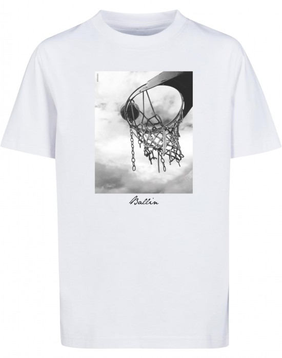 Детска Тениска Kids Ballin 2.0 Tee white 158/164