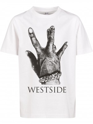 Детска Тениска Kids Westside Connection 2.0 Tee white 158/164
