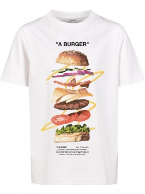 Детска Тениска Kids A Burger Tee white 158/164