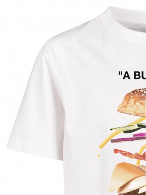 Детска Тениска Kids A Burger Tee white 158/164