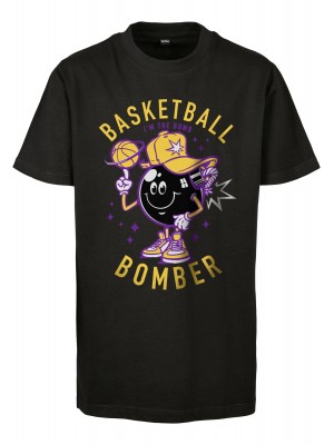 Детска Тениска Kids Basketball Bomber Tee black 158/164