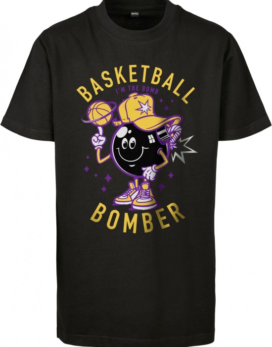 Детска Тениска Kids Basketball Bomber Tee black 158/164