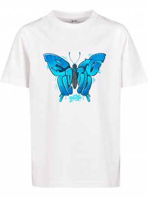 Детска Тениска Kids Butterfly Floating Tee white 158/164