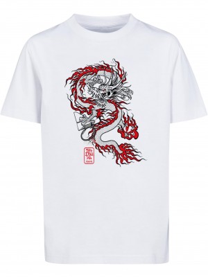 Детска Тениска Kids Dragon Baller Tee white 158/164