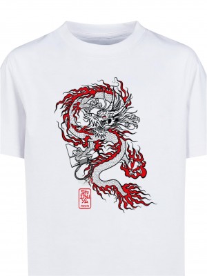 Детска Тениска Kids Dragon Baller Tee white 158/164