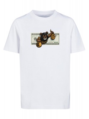 Детска Тениска Kids Money Bear Tee white 158/164