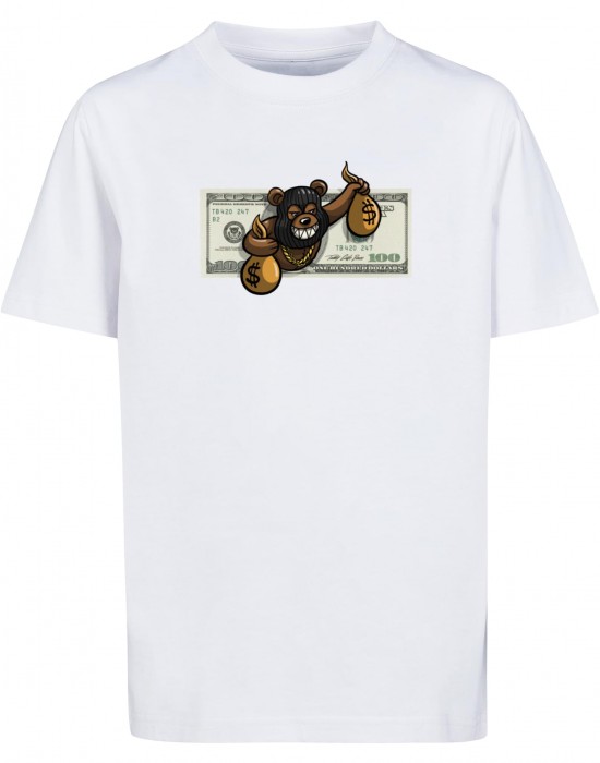 Детска Тениска Kids Money Bear Tee white 158/164