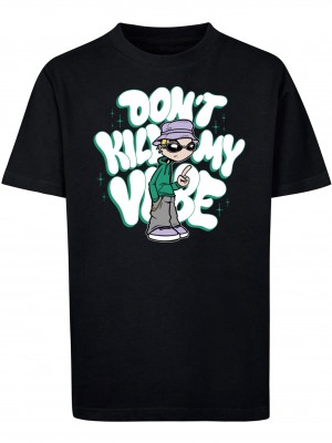 Детска Тениска Kids Don't Kill My Vibe Tee black 158/164