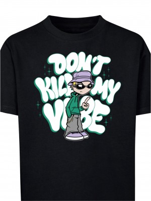 Детска Тениска Kids Don't Kill My Vibe Tee black 158/164