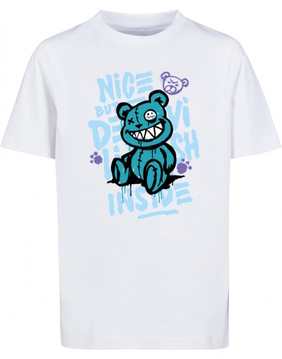 Детска Тениска Kids Nice But Devilish Tee white 158/164