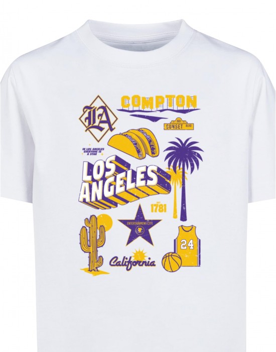Детска Тениска Kids LA Classic Tee white 158/164