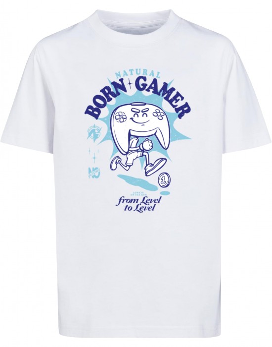 Детска Тениска Kids Natural Born Gamer Vintage Tee white 158/164