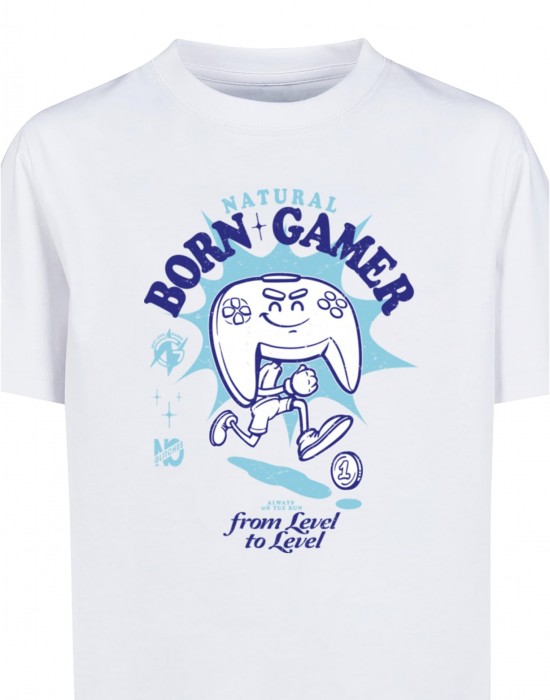 Детска Тениска Kids Natural Born Gamer Vintage Tee white 158/164