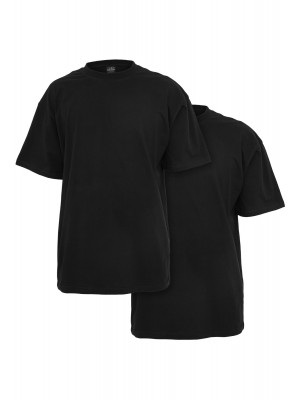 2 Броя Изчистени Мъжки ТенискиTall Tee 2-Pack black+black XXL 2 Броя Изчистени Мъжки ТенискиTall Tee 2-Pack black+black XXL