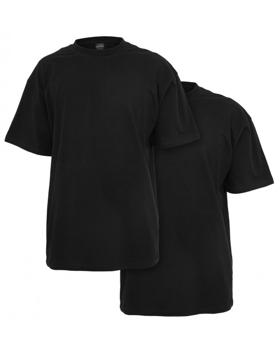 2 Броя Изчистени Мъжки ТенискиTall Tee 2-Pack black+black XXL 2 Броя Изчистени Мъжки ТенискиTall Tee 2-Pack black+black XXL
