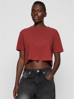 2 Броя Изчистени Дамски ТенискиLadies Short Oversized Tee 2-Pack white+rusty XS