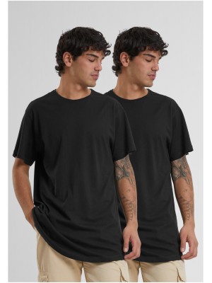 2 Броя Изчистени Мъжки ТенискиPre-Pack Shaped Long Tee 2-Pack black XXL 2 Броя Изчистени Мъжки ТенискиPre-Pack Shaped Long Tee 2-Pack black XXL