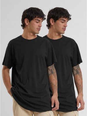 2 Броя Изчистени Мъжки ТенискиPre-Pack Shaped Long Tee 2-Pack black XXL 2 Броя Изчистени Мъжки ТенискиPre-Pack Shaped Long Tee 2-Pack black XXL