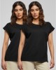 2 Броя Изчистени Дамски ТенискиPre-Pack Ladies Extended Shoulder Tee 2-Pack black XXL 2 Броя Изчистени Дамски ТенискиPre-Pack Ladies Extended Shoulder Tee 2-Pack black XXL