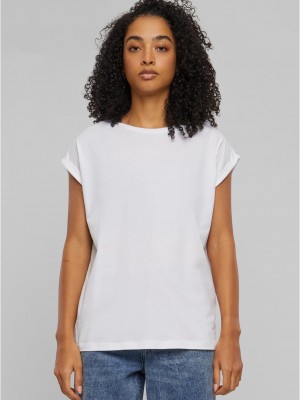 2 Броя Изчистени Дамски ТенискиPre-Pack Ladies Extended Shoulder Tee 2-Pack white+bluepurple XXL