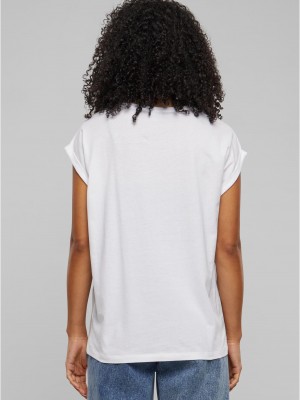 2 Броя Изчистени Дамски ТенискиPre-Pack Ladies Extended Shoulder Tee 2-Pack white+bluepurple XXL