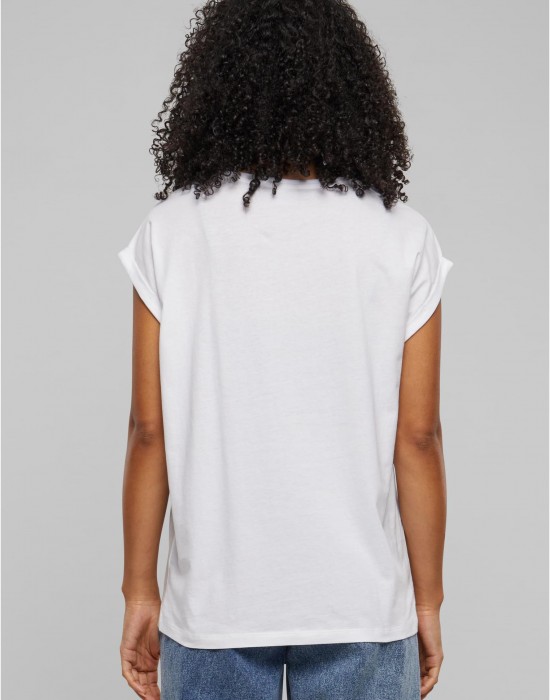 2 Броя Изчистени Дамски ТенискиPre-Pack Ladies Extended Shoulder Tee 2-Pack white+bluepurple XXL