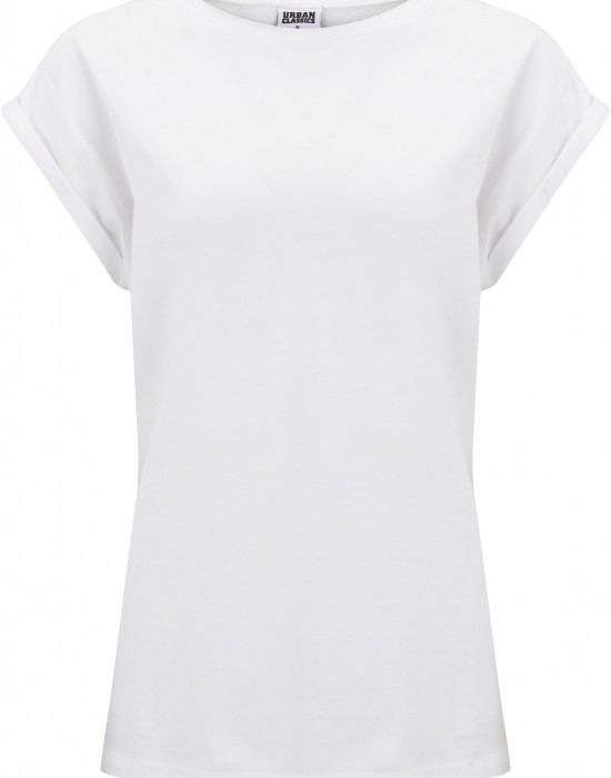 2 Броя Изчистени Дамски ТенискиPre-Pack Ladies Extended Shoulder Tee 2-Pack white+bluepurple XXL