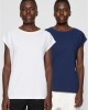 2 Броя Изчистени Мъжки ТенискиPre-Pack Ladies Extended Shoulder Tee 2-Pack white+darkblue XXL 2 Броя Изчистени Мъжки ТенискиPre-Pack Ladies Extended Shoulder Tee 2-Pack white+darkblue XXL