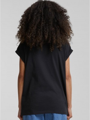 2 Броя Изчистени Дамски ТенискиPre-Pack Ladies Extended Shoulder Tee 2-Pack black XXL