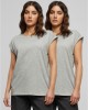 2 Броя Изчистени Дамски ТенискиPre-Pack Ladies Extended Shoulder Tee 2-Pack grey XS 2 Броя Изчистени Дамски ТенискиPre-Pack Ladies Extended Shoulder Tee 2-Pack grey XS