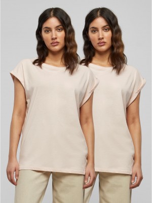 2 Броя Изчистени Дамски ТенискиPre-Pack Ladies Extended Shoulder Tee 2-Pack pink XS