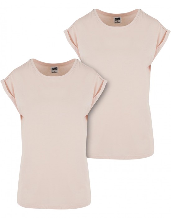 2 Броя Изчистени Дамски ТенискиPre-Pack Ladies Extended Shoulder Tee 2-Pack pink XS 2 Броя Изчистени Дамски ТенискиPre-Pack Ladies Extended Shoulder Tee 2-Pack pink XS