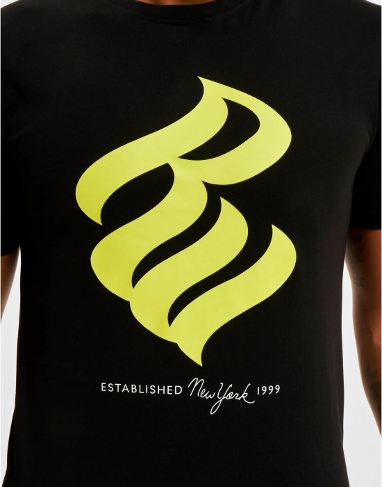 Тениска Rocawear T-Shirt black/lime XL Тениска Rocawear T-Shirt black/lime XL