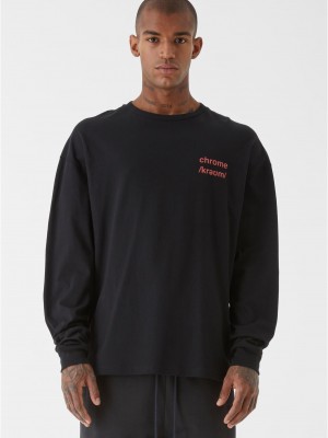 Тениска Chrome Longsleeve T-Shirt black XXS Тениска Chrome Longsleeve T-Shirt black XXS