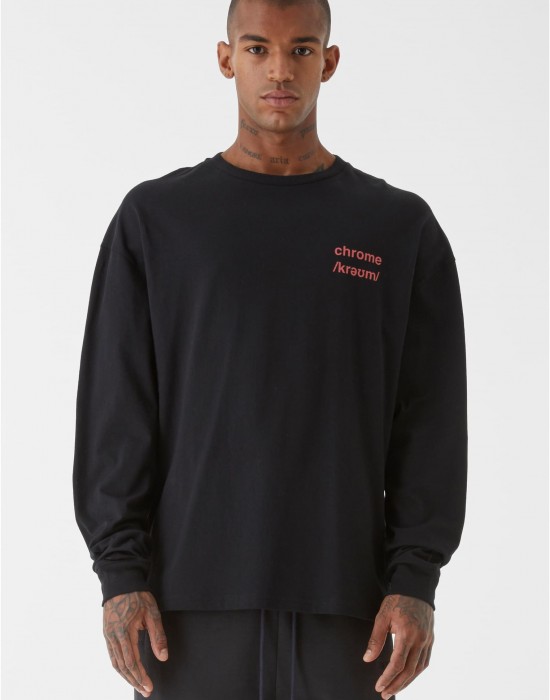 Тениска Chrome Longsleeve T-Shirt black XXS Тениска Chrome Longsleeve T-Shirt black XXS