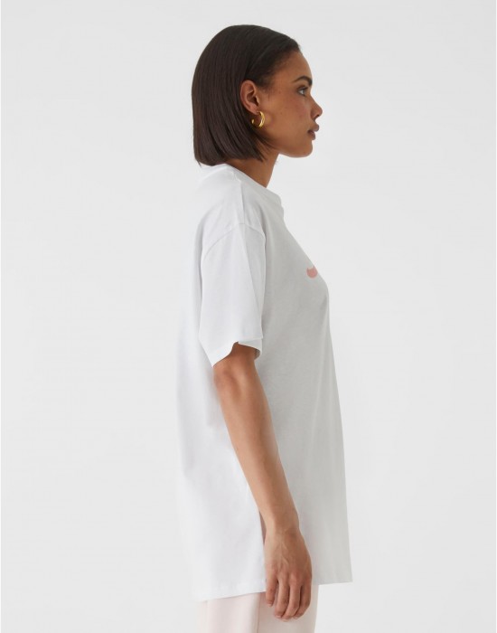 Тениска W-Sense Retro Logo T-Shirt white XXL